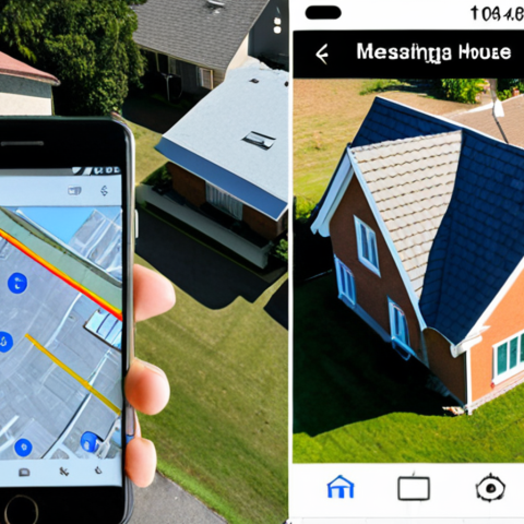 **Image Prompt:** A split-screen image. On one side, a person is measuring the roof of a suburban house with a measuring tape. On the other side, a close-up of a smartphone displaying a Google Earth view of the same house, highlighting the roof area. The overall feel is practical and informative.