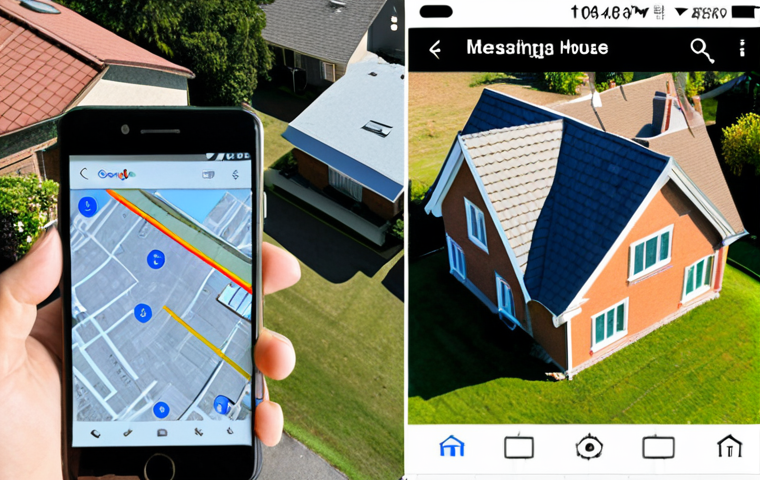 **Image Prompt:** A split-screen image. On one side, a person is measuring the roof of a suburban house with a measuring tape. On the other side, a close-up of a smartphone displaying a Google Earth view of the same house, highlighting the roof area. The overall feel is practical and informative.
