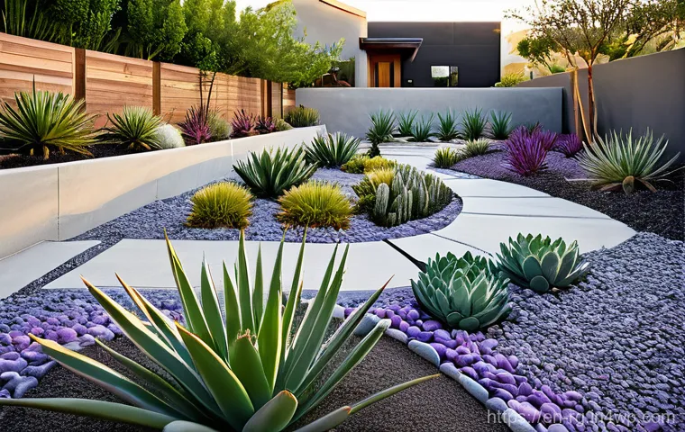 빗물 재활용을 위한 조경 기술 - **Productive Home with Rain Barrels**: The exterior of a cozy, well-maintained single-family home wi...